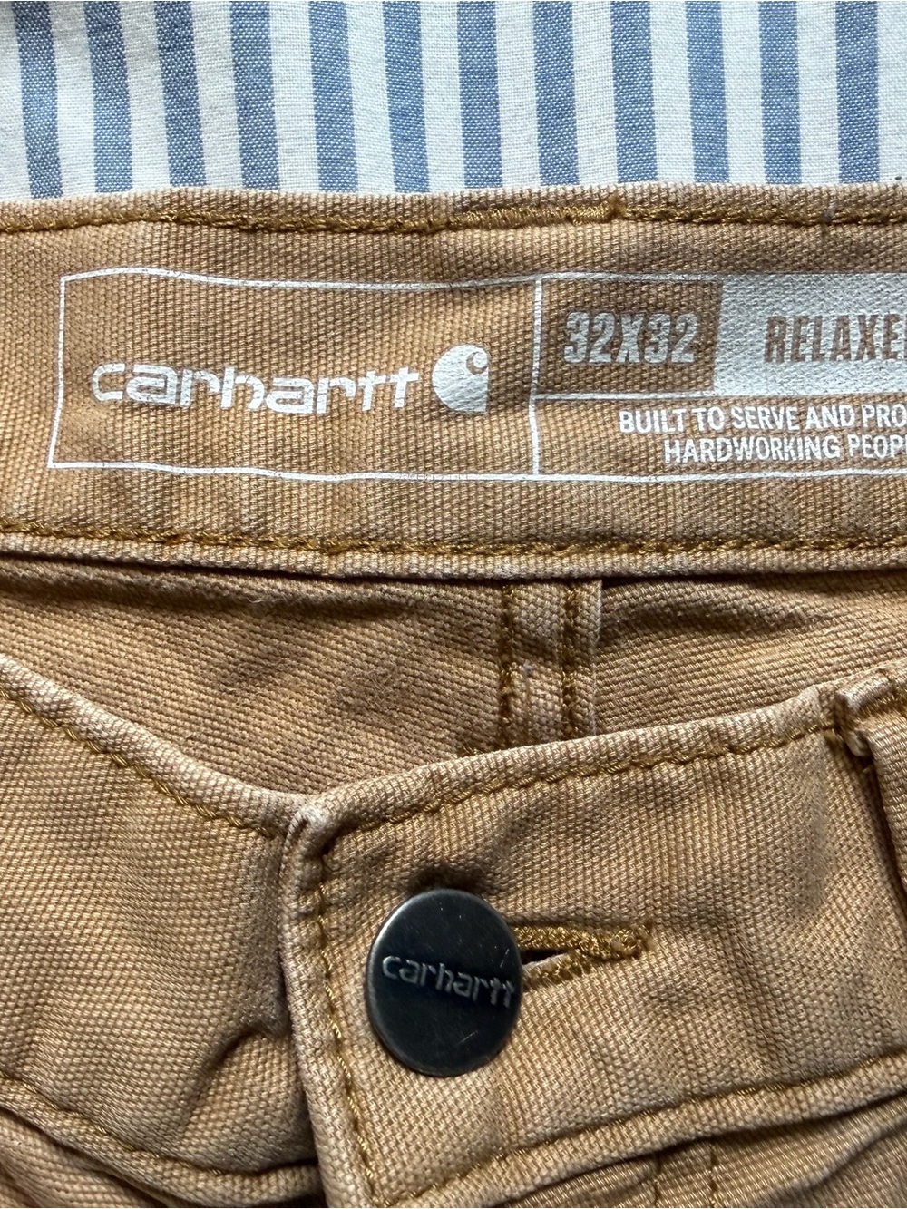 Carhartt Tan Canvas Work Pants